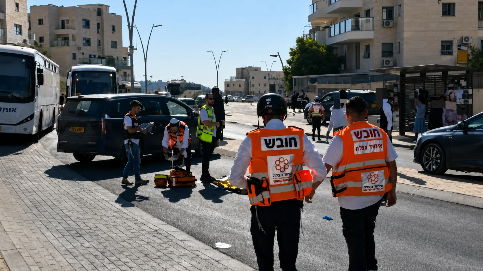 זירת התאונה בבית שמש