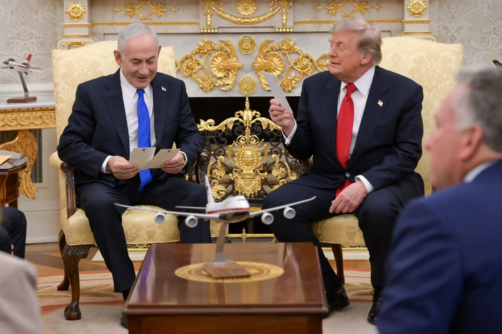 נתניהו וטראמפ בבית הלבן
