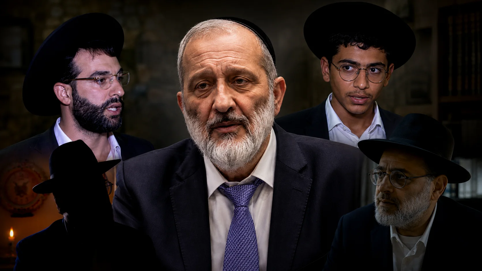 אריה דרעי מול אחד מבני הישיבות שמתחו ביקורת חריפה על הנהגת ש"ס