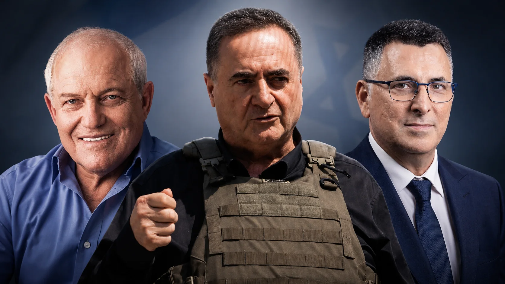 גדעון סער, ישראל כ"ץ וחיים כץ, שצפויים לקבל מקום מובטח ברשימת הליכוד
