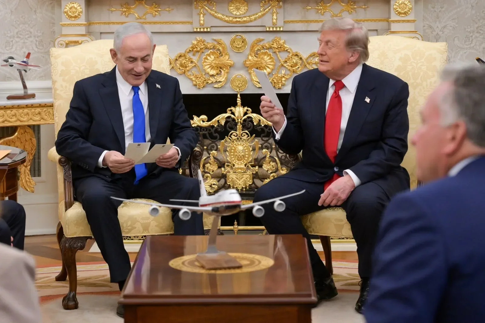 נתניהו וטראמפ בבית הלבן