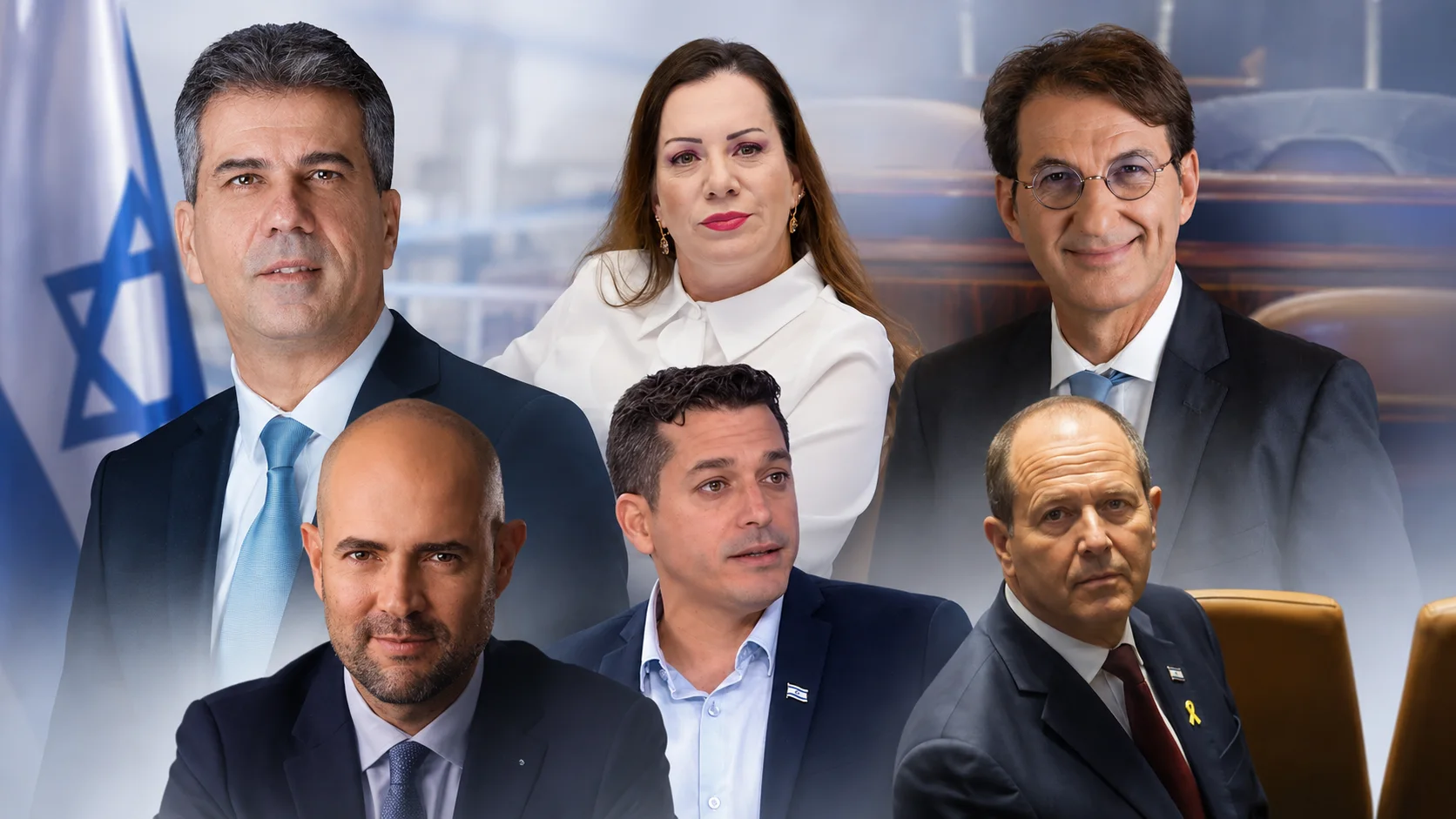 בכירי הליכוד על רקע הכנסת, עם פרסום התוצאות החלקיות בפריימריז