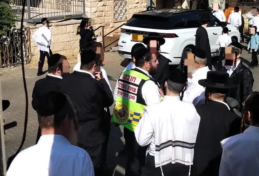 זירת התאונה בירושלים