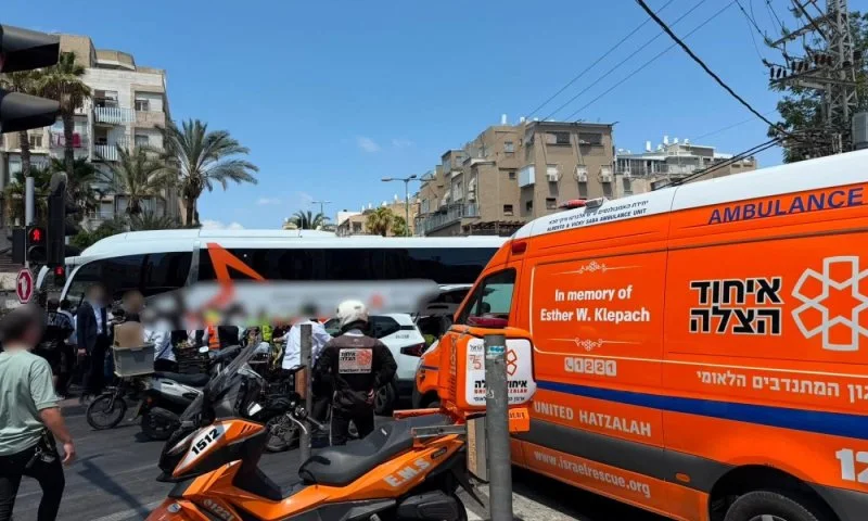 זירת התאונה בבני ברק