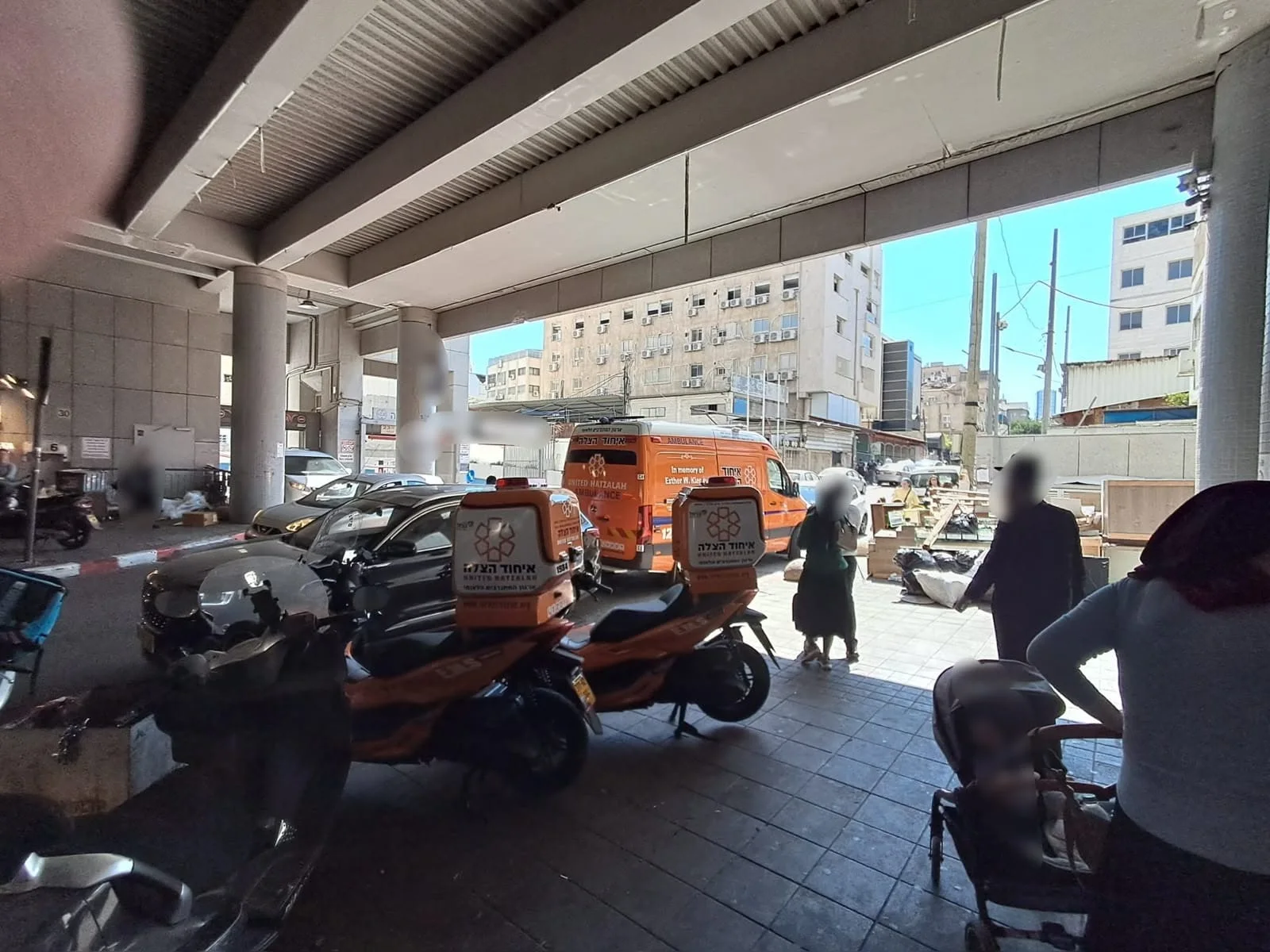 אמבולנס של איחוד הצלה בזירה בבני ברק