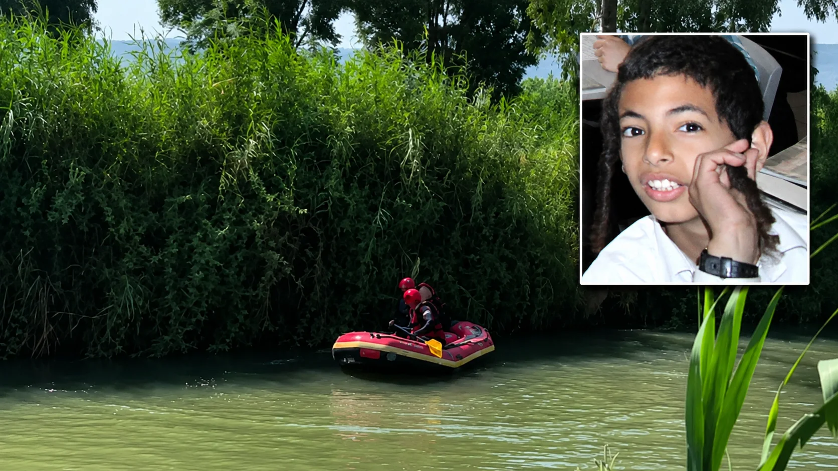 הילד אלחנן קרני ז”ל על רקע החיפושים