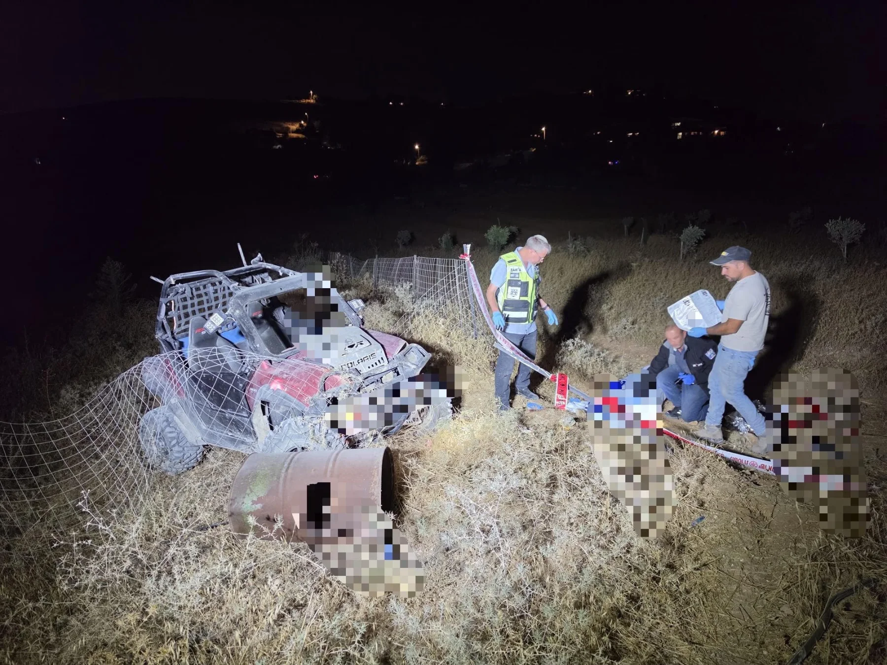 זירת האסון בו נהרג הבחור מאיר שער ז"ל